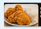 Classic Fried Chicken with rice